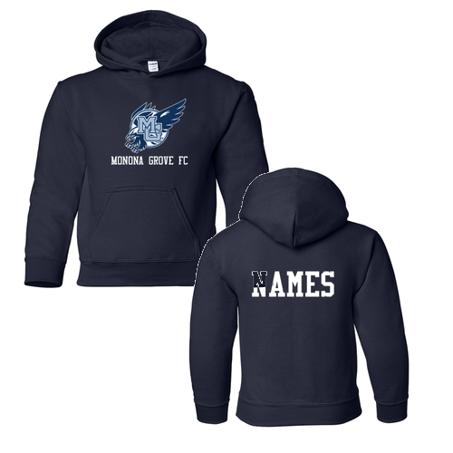 Gildan Heavy Blend Youth Hooded Sweatshirt -- Navy