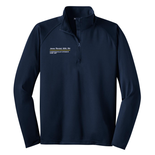 Sport Tek Sport Wick Stretch Half Zip Pullover -- True Navy