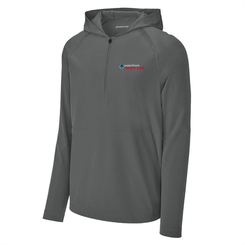 Sport-Tek Repeat 1/2-Zip Long Sleeve Hooded Jacket -- Iron Grey