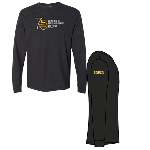 Comfort Colors Ringspun Long Sleeve Tee -- Black