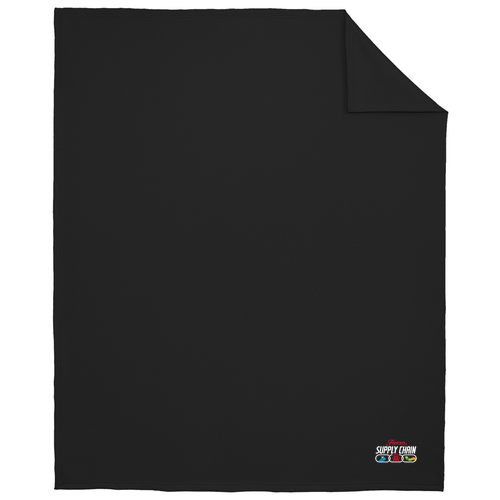 Sweatshirt Fleece Blanket -- Jet Black