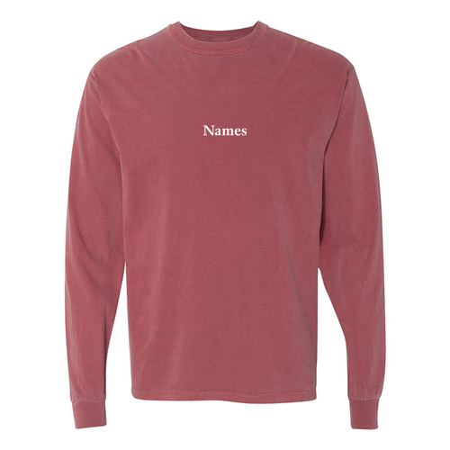 Comfort Colors Ringspun Long Sleeve Tee -- Brick