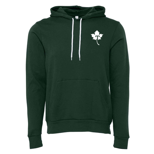 Adult Forest Green Fleece Bella Canvas Pullover Hoodie