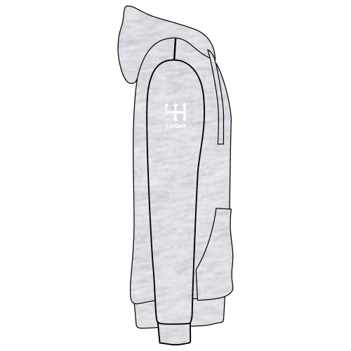 District Women's Re-Fleece Hoodie -- Light Heather Grey