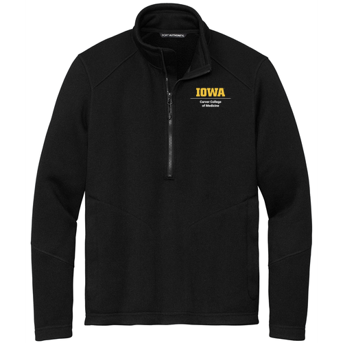 Port Authority Arc Sweater Fleece 1/4-Zip -- Deep Black