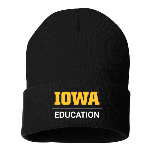 Sportsman Solid 12" Cuffed Beanie -- Black