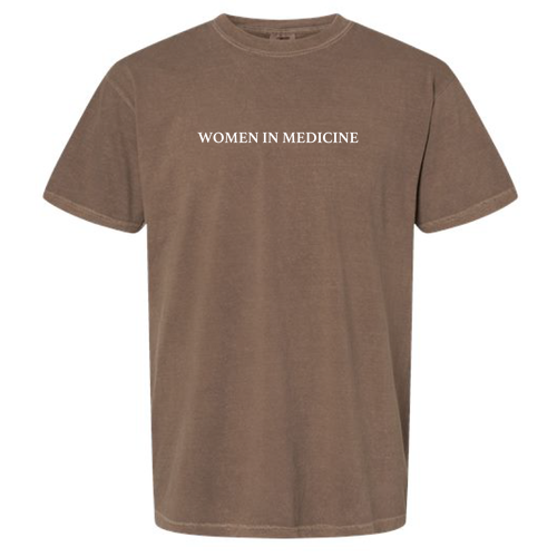 Embroidered Women In Medicine Comfort Colors Unisex Garment-Dyed Heavyweight T-Shirt -- Espresso
