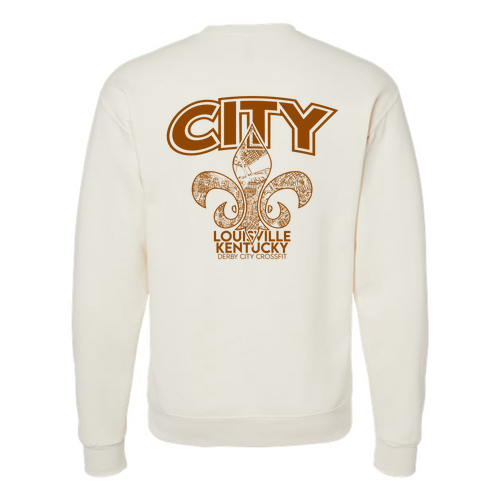 Jerzees 8 Oz., 50/50 Nublend Fleece Crew -- Sweet Cream Heather