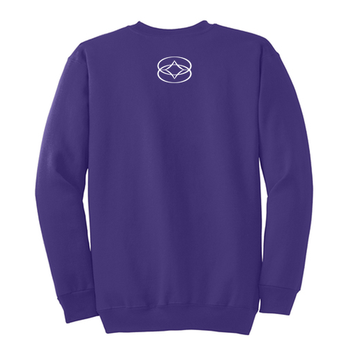 Port and Company Crewneck Sweatshirt -- Purple