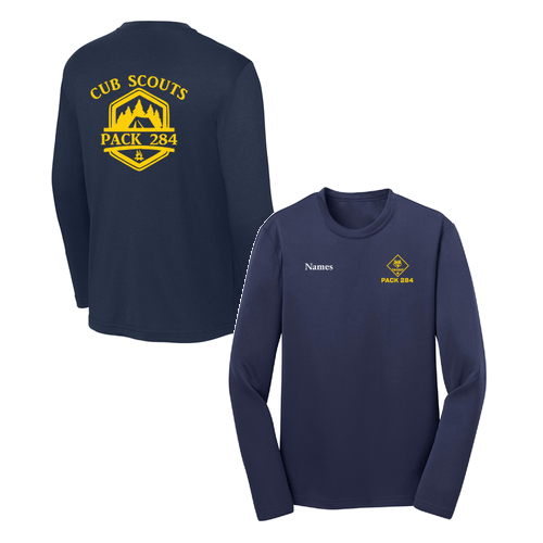 Sport Tek Youth Long Sleeve PosiCharge Competitor Tee -- True Navy