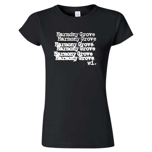 Gildan Ladies Fashion Fit T-Shirt -- Black