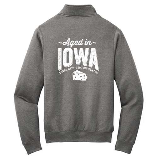 Port and Company Core Fleece Quarter-Zip Pullover Sweatshirt -- Graphite Heather