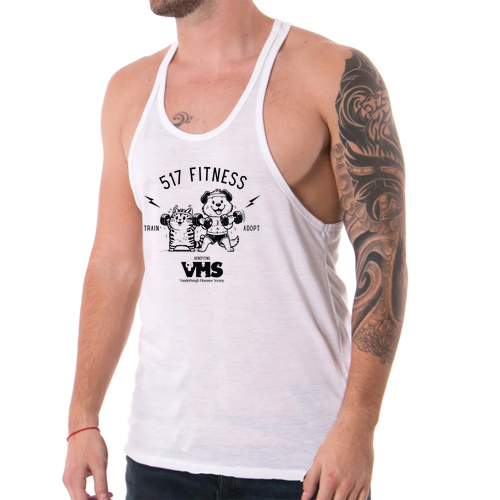 Men's Racerback Stringer Tank -- White