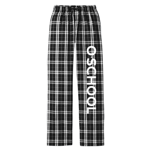 District Women's Flannel Plaid Pant -- Black