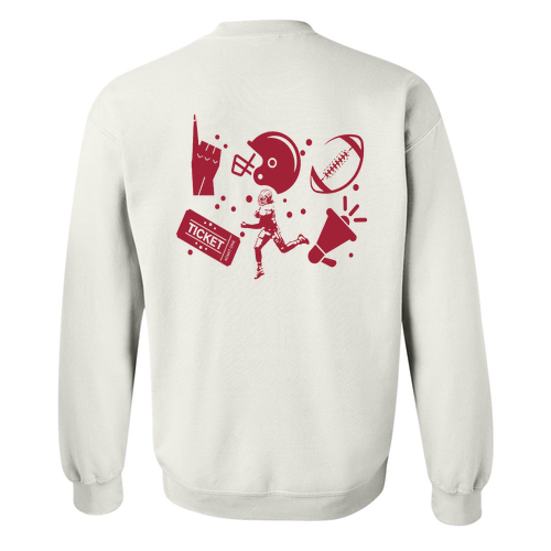 Gildan Heavy Blend Crew Neck Sweatshirt -- White