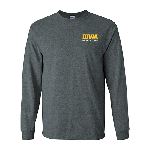 Gildan Ultra Cotton Longsleeve Basic T-Shirt -- Dark Heather