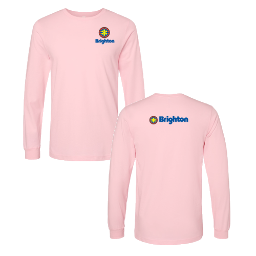 Brighton Logo 2 Full color -- Long Sleeve Pink
