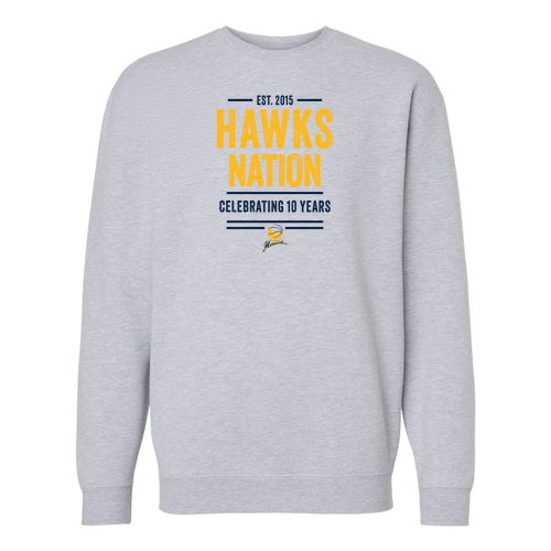 Independent Trading Co. Heavyweight Crewneck Sweatshirt -- Grey Heather