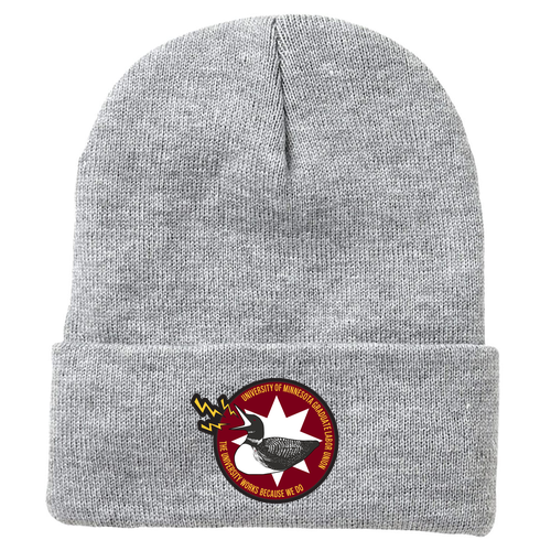 Sportsman Sherpa Lined 12 Cuffed Beanie -- Heather Grey