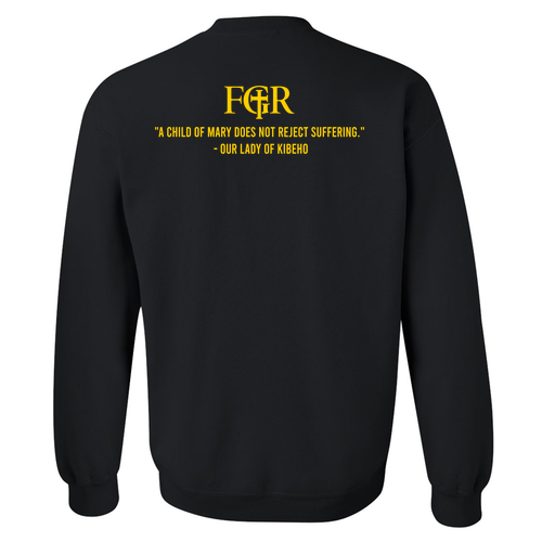 Mens/Unisex Gildan Kibeho Crewneck Sweatshirt -- Black