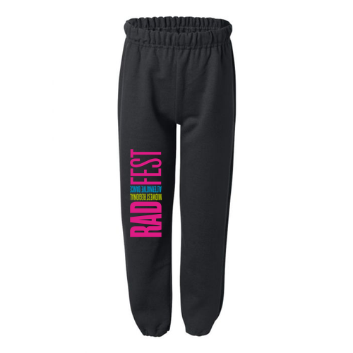 Gildan Elastic Bottom Youth Sweatpants -- Black