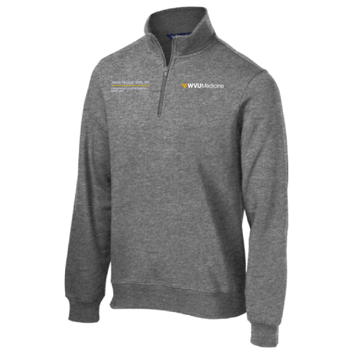 Sport Tek Quarter Zip Sweatshirt -- Vintage Heather