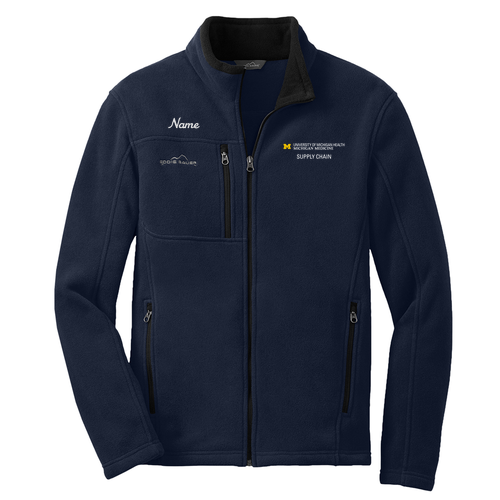 Eddie Bauer Full Zip Fleece Jacket -- River Blue Navy
