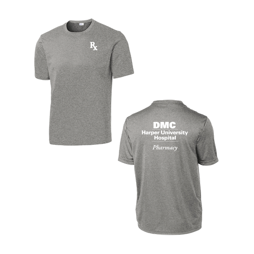 Mens/Unisex Sport Tek Competitor Wicking Tee -- Grey Concrete Heather