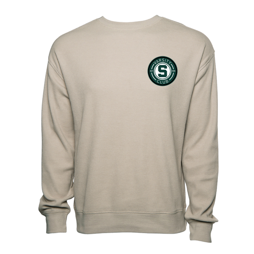Charles River Waffle Crew Neck Sweatshirt -- Oat