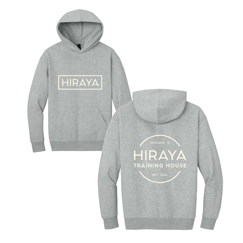 Hiraya Classic Logo Hoodie -- Light Heather Grey