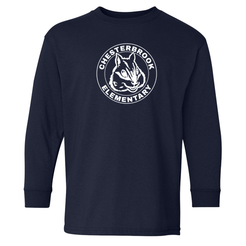 Gildan Youth Heavy Cotton Longsleeve -- Navy