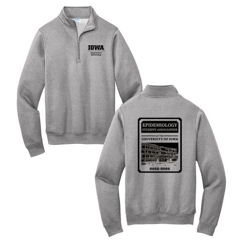 Port and Company Core Fleece Quarter-Zip Pullover Sweatshirt -- Athletic Heather