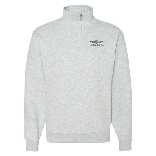 Jerzees 9.3 Oz 50/50 Nublend Quarter Zip Sweatshirt Adult -- Ash