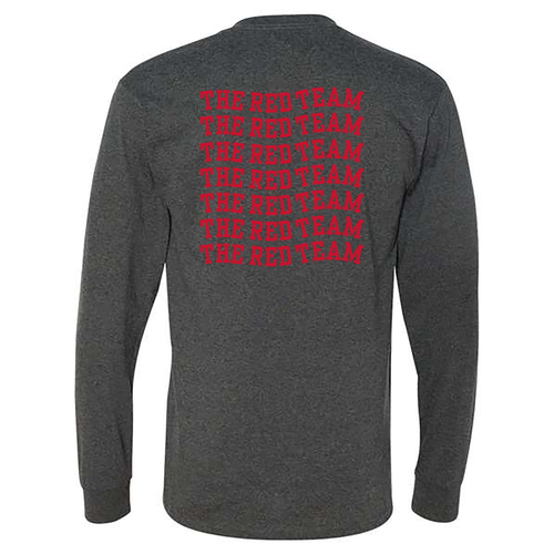 The Red Team Longsleeve Tee -- Black Heather