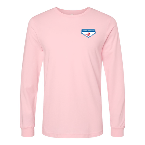 Boyne Mountain Logo 2 Full Color -- Long Sleeve Pink