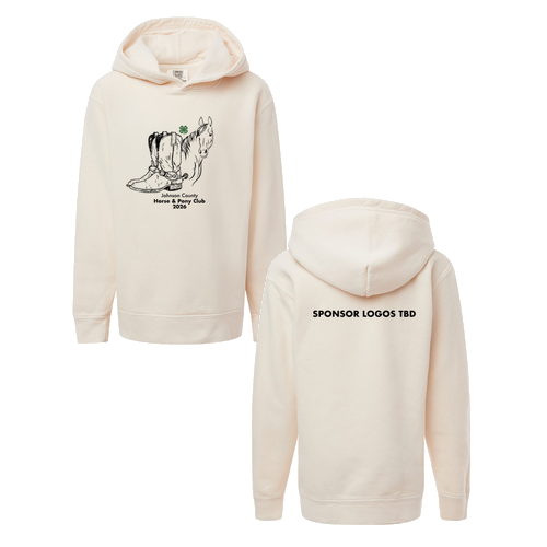 Comfort Colors Youth Garment-Dyed Lightweight Fleece Hooded Sweatshirt -- Ivory