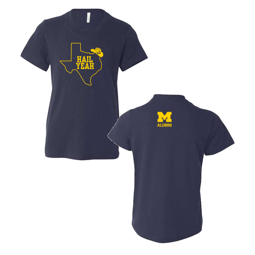 Youth Bella Canvas Soft Fitted Jersey T-Shirt -- Navy
