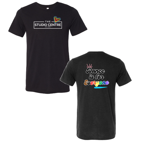 Dance is For Everyone Mens/Unisex Bella Canvas Triblend Short Sleeve T-Shirt -- Solid Black
