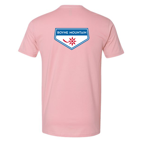 Boyne Mountain Logo 2 Full Color -- Short Sleeve Light Pink