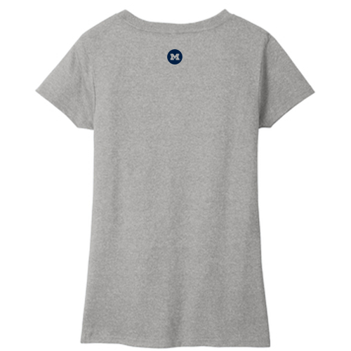 Team 102 Ladies District Womens Re-Tee V-Neck -- Light Heather Grey