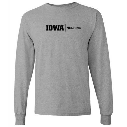 Gildan Heavy Cotton Longsleeve Basic T-Shirt -- Sport Grey