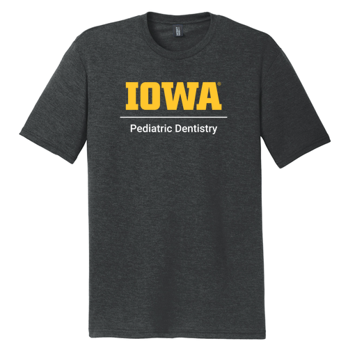 District Made Mens Perfect Tri Crew Tee -- Black Frost