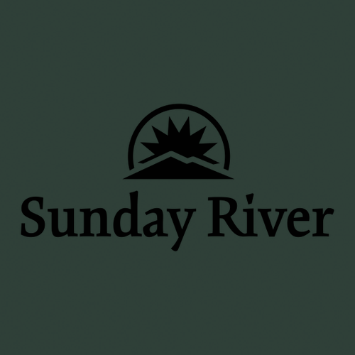 Sunday River Logo 1 Black Ink -- Short Sleeve Forest Green