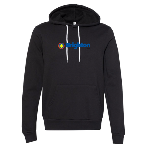 Brighton Logo 1 Full color -- Pullover Hooded Sweatshirt Black