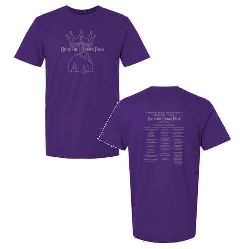 Until The Crown Falls Adult Shirt -- Purple