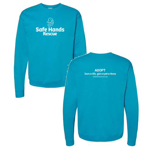Hanes EcoSmart Crewneck Sweatshirt -- Teal