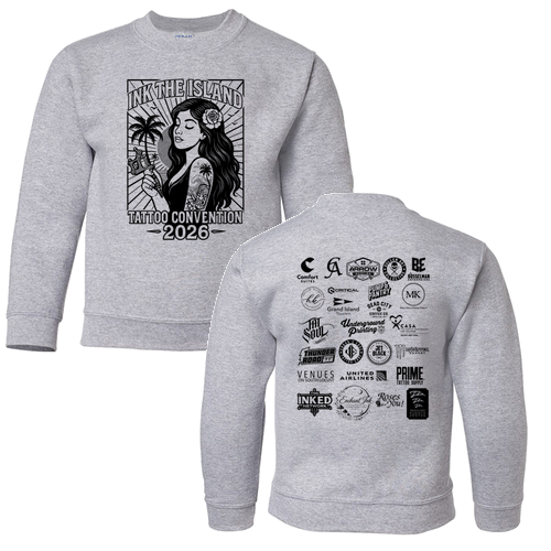 Blackwork Youth Crewneck Sweatshirt -- Sport Grey