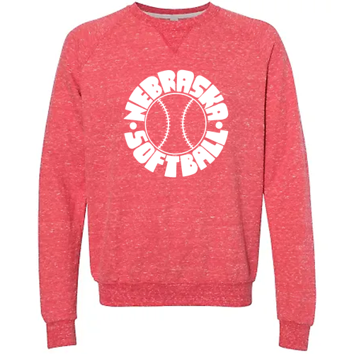 Retro Red French Terry Sweatshirt