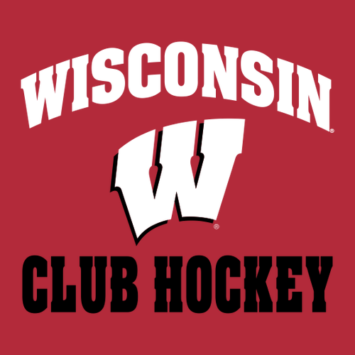 UW Club Hockey Hooded Long Sleeve T-Shirt -- Red