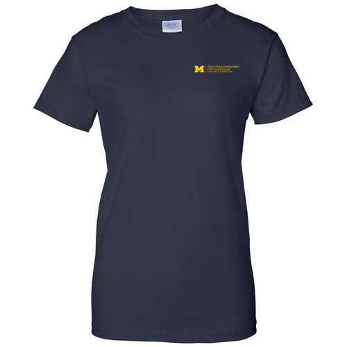 Ladies Gildan Ultra Cotton Basic T-Shirt -- Navy, $12